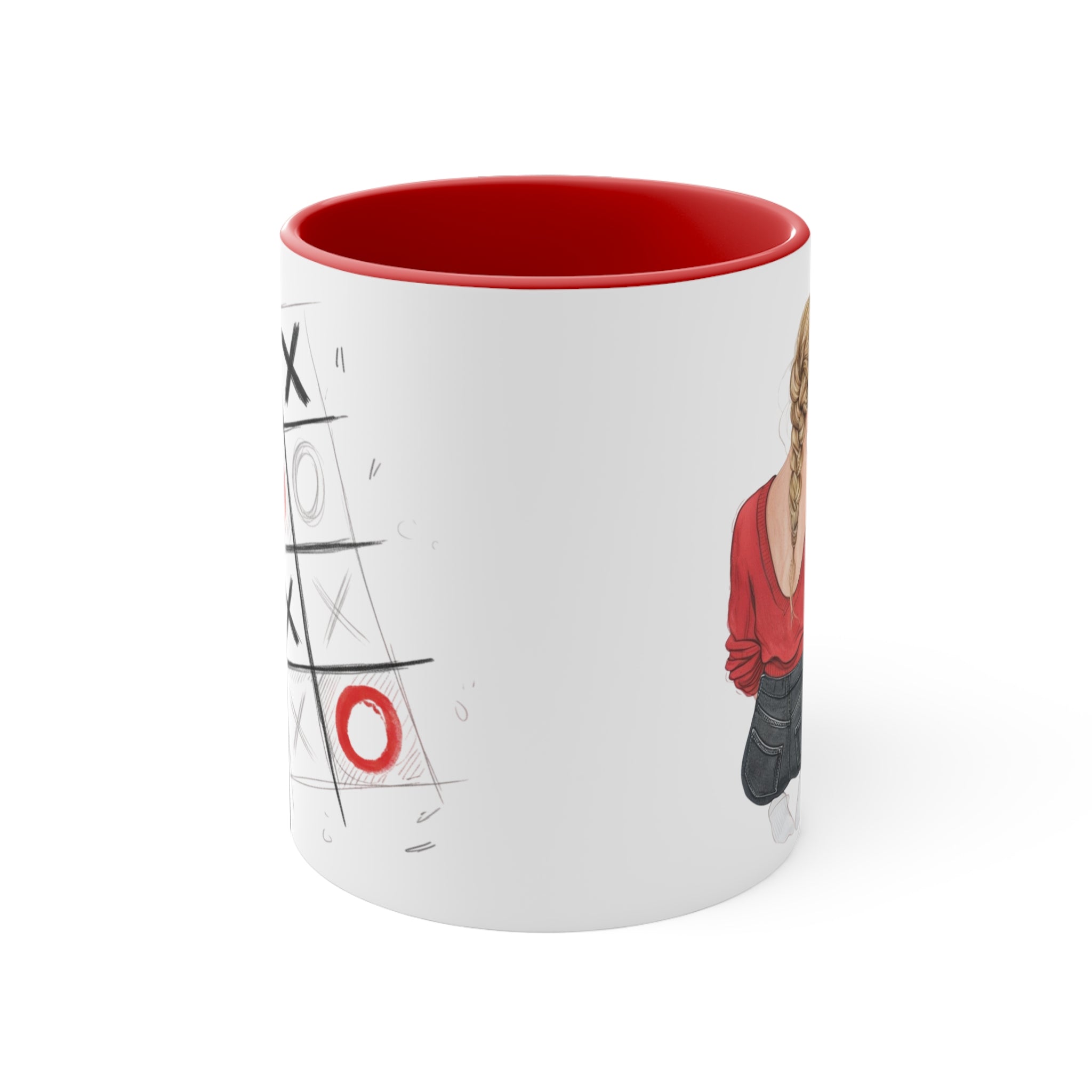 "The Couple" Noughts & Crosses Accent Mug  11oz