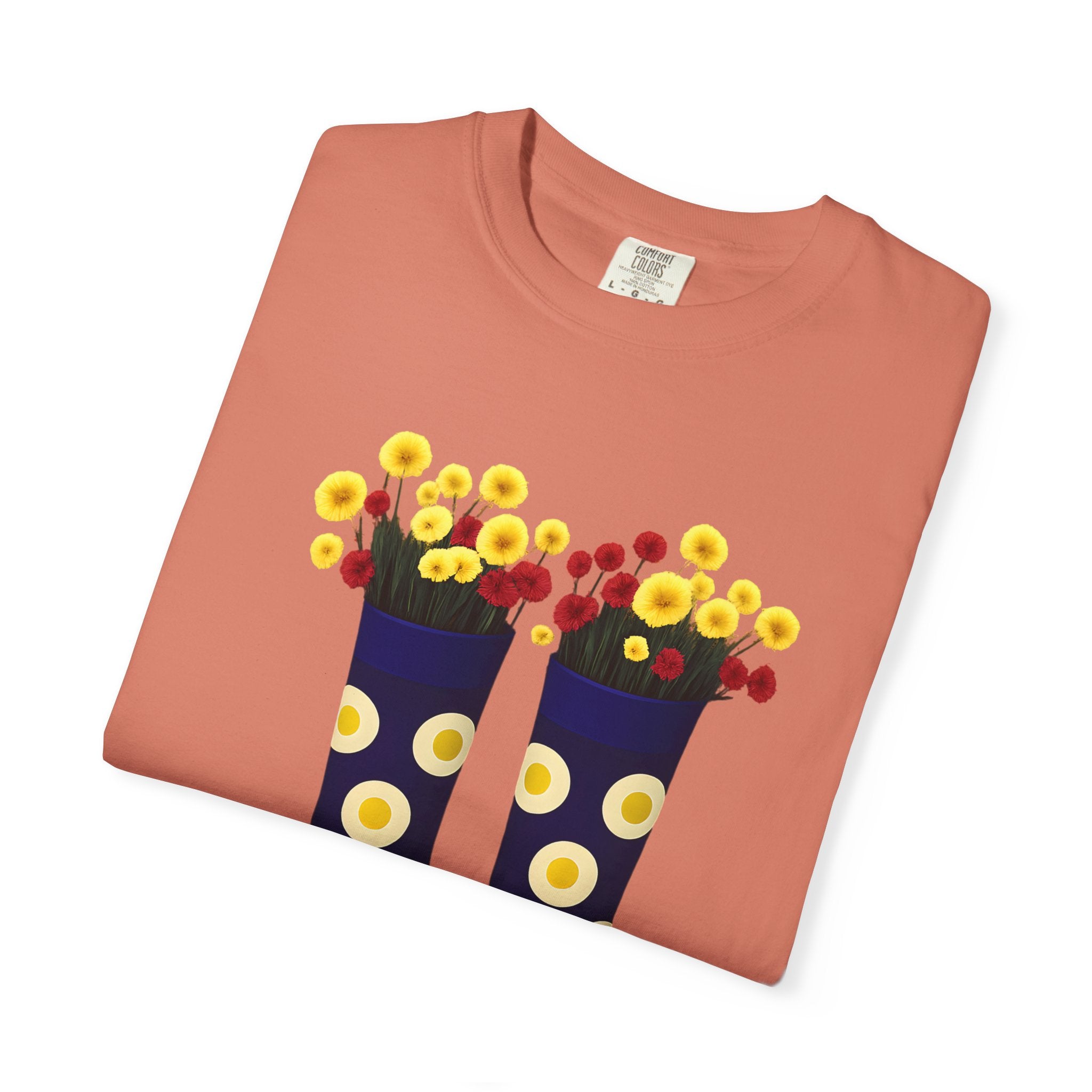 Step Into Kindness T-Shirt – Floral Rain Boot Graphic Tee