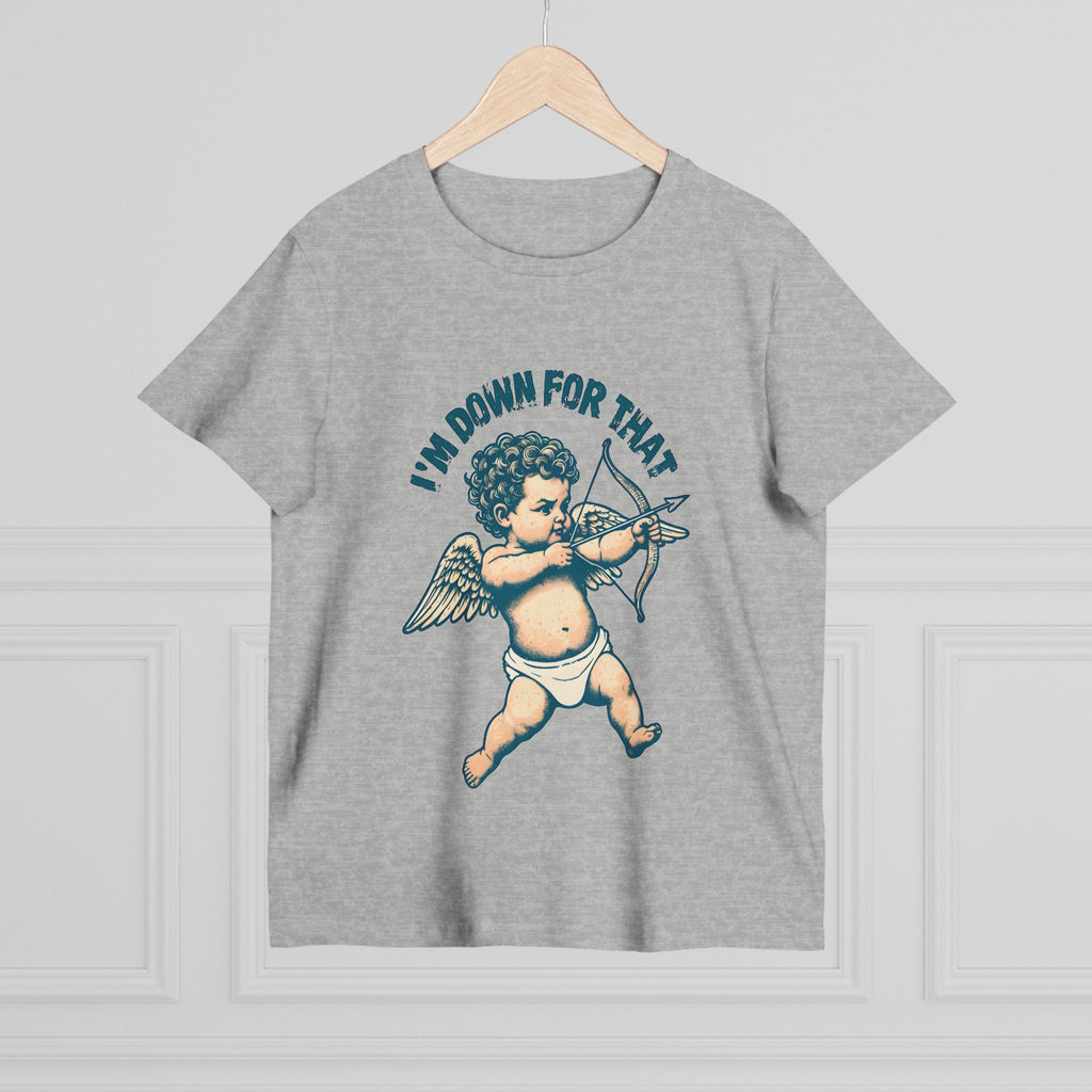 Maple Tee, Valentines Day Women's, Cupid Graphic, Cute Valentines Tee