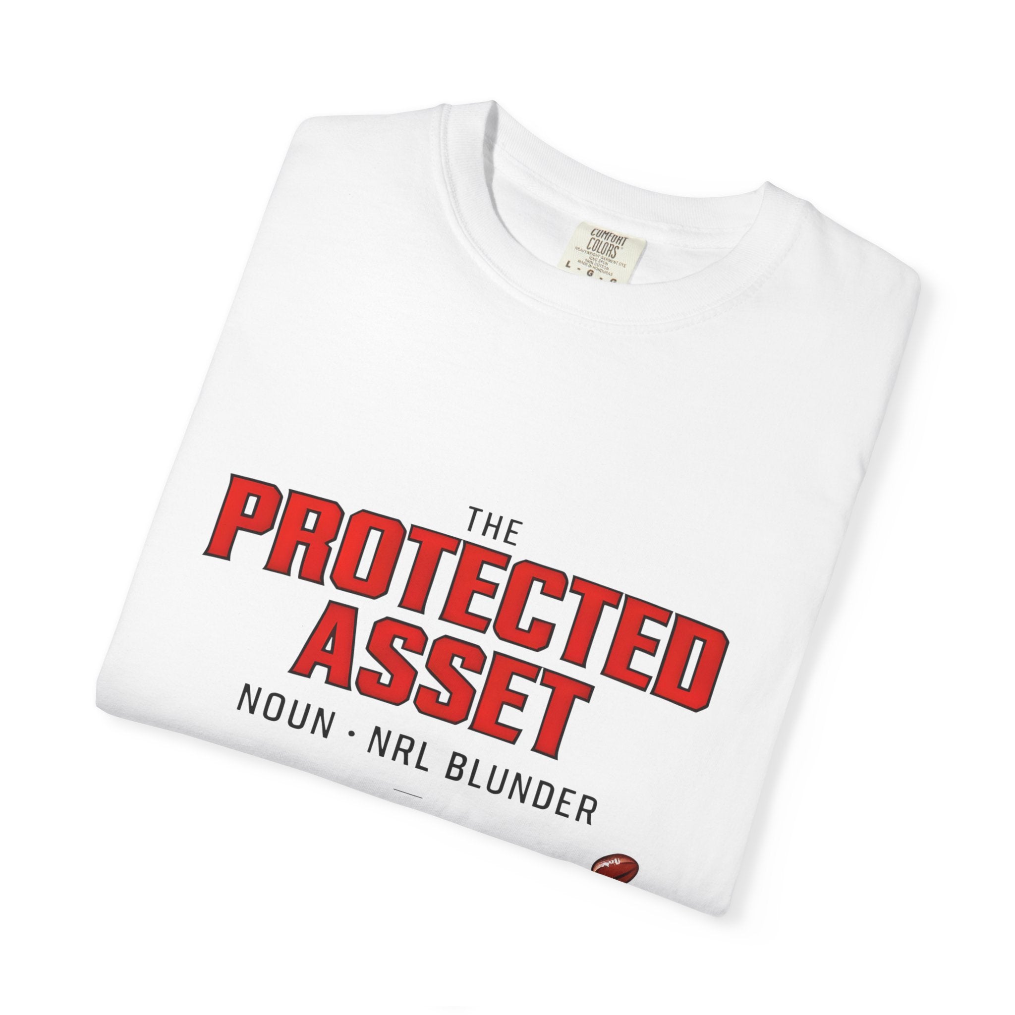 The Protected Asset Graphic T-Shirt — 'The Protected Asset' Sports Humour Tee with Definition Print