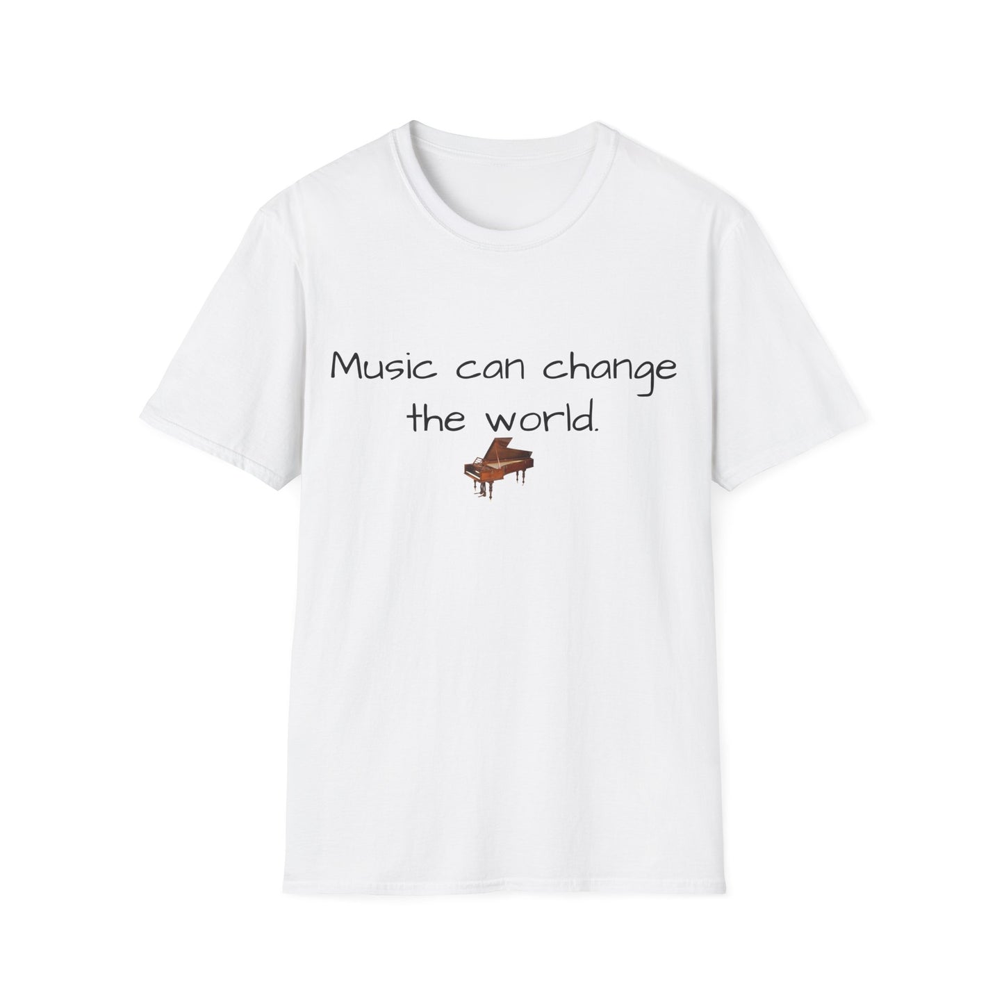 Inspirational Quote Tee, Unisex Softstyle T-Shirt, Music Lover Gift, Casual Wear