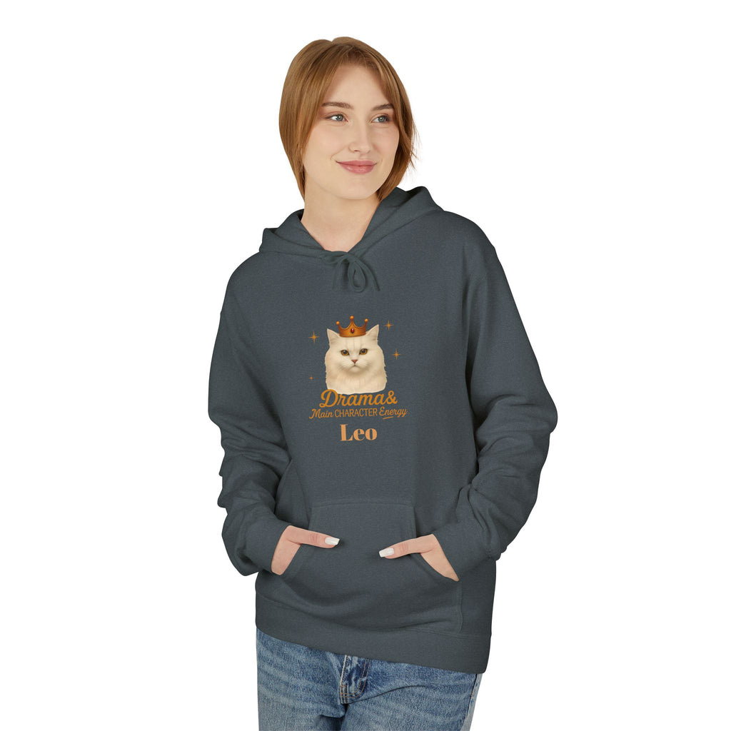 Leo Cat Drama & Main Character Energy Hoodie