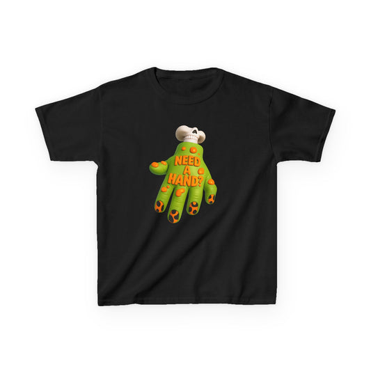 Playful Kids Tee with 'Need a Hand?' Design - Fun Gift, Unique Children's Clothing, Halloween Costume, Family Gatherings, Everyday Wear
