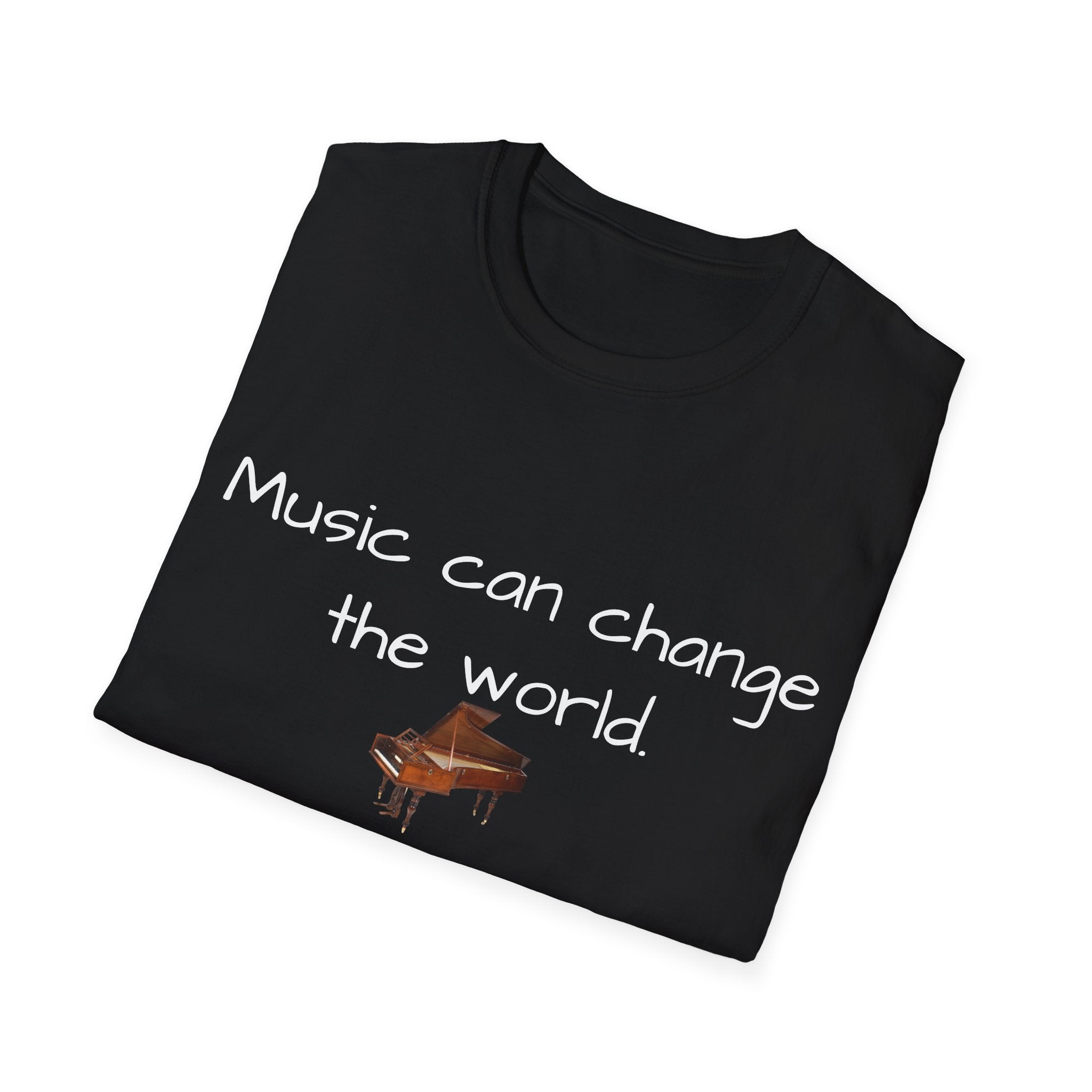 Inspirational Quote Tee, Unisex Softstyle T-Shirt, Music Lover Gift, Casual Wear