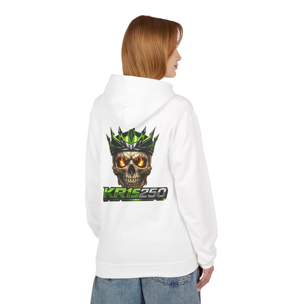 KR1S250 Skull Crown Hoodie — Motorcycle Racing Logo Pullover