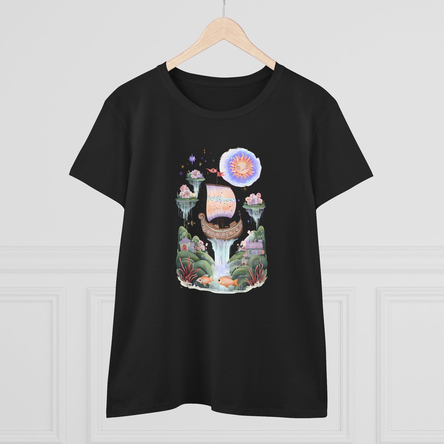 Whimsical Graphic Tee, Dreamy Summer Shirt, Nature Lover Gift, Inspirational Fashion, Women's Casual Top, Perfect for Festivals, Gift for