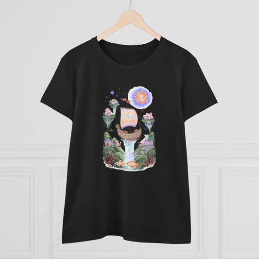 Whimsical Graphic Tee, Dreamy Summer Shirt, Nature Lover Gift, Inspirational Fashion, Women's Casual Top, Perfect for Festivals, Gift for