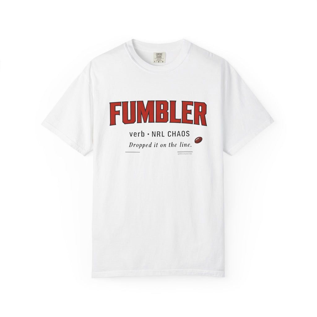Fumbler Graphic T-Shirt — 'Fumbler' Sports Humour Tee with Definition Print
