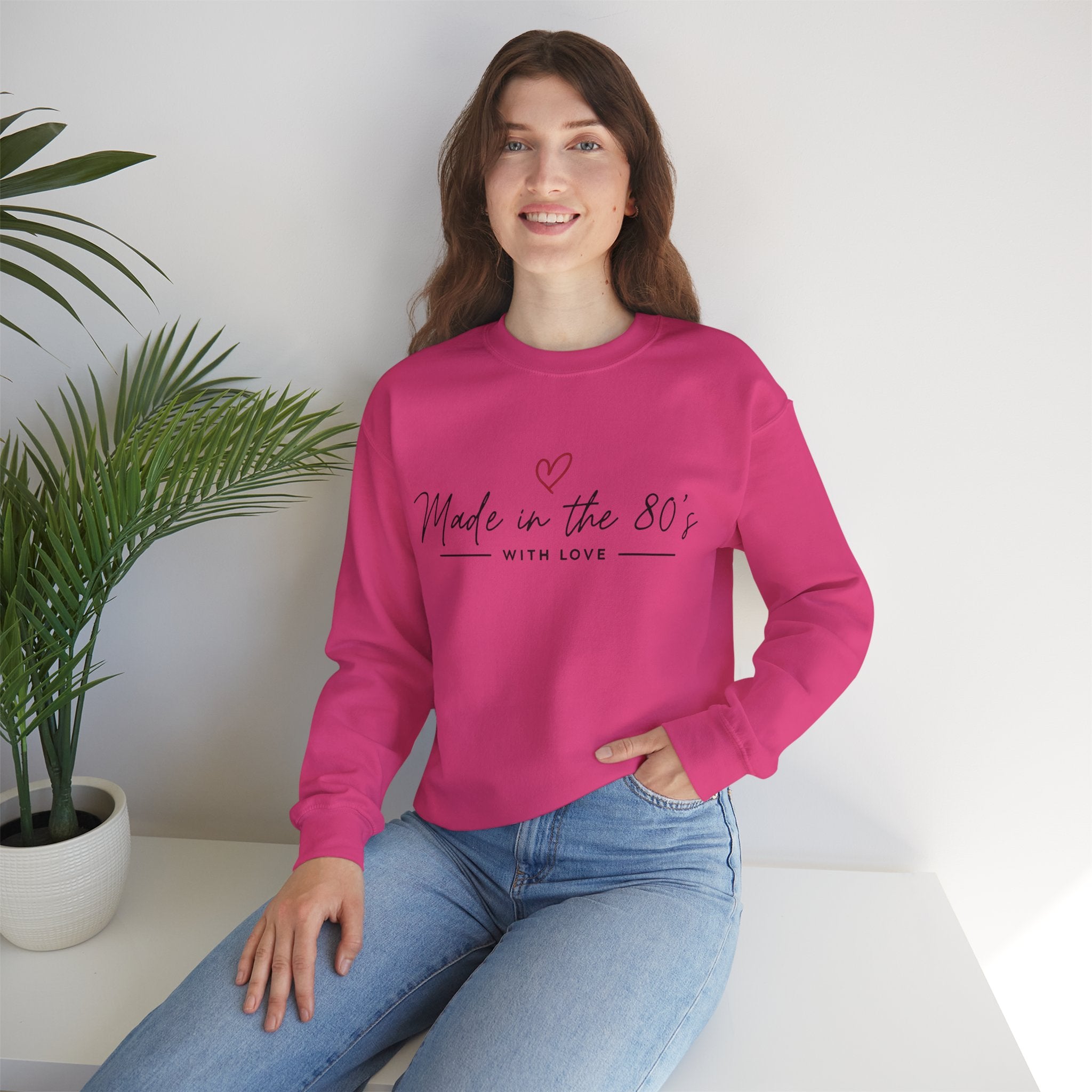 Made in the 80's Unisex Heavy Blend™ Crewneck Sweatshirt - Made in the 80's with love..