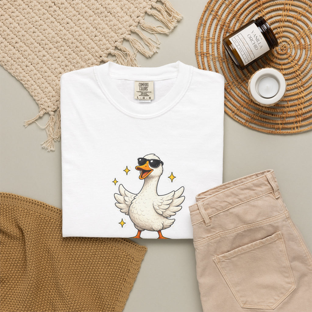 Confidence Goose T-Shirt — Funny Motivational Graphic Tee