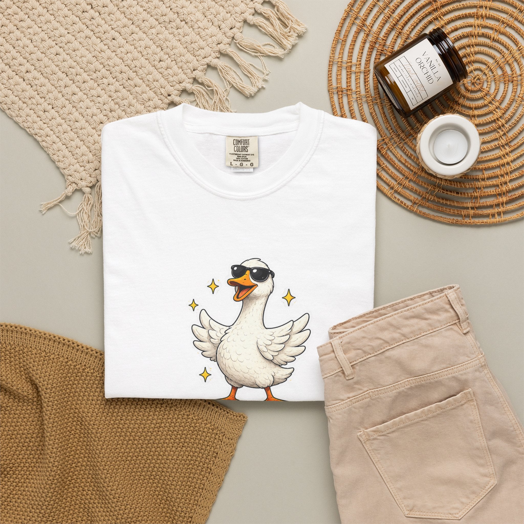 Confidence Goose T-Shirt — Funny Motivational Graphic Tee
