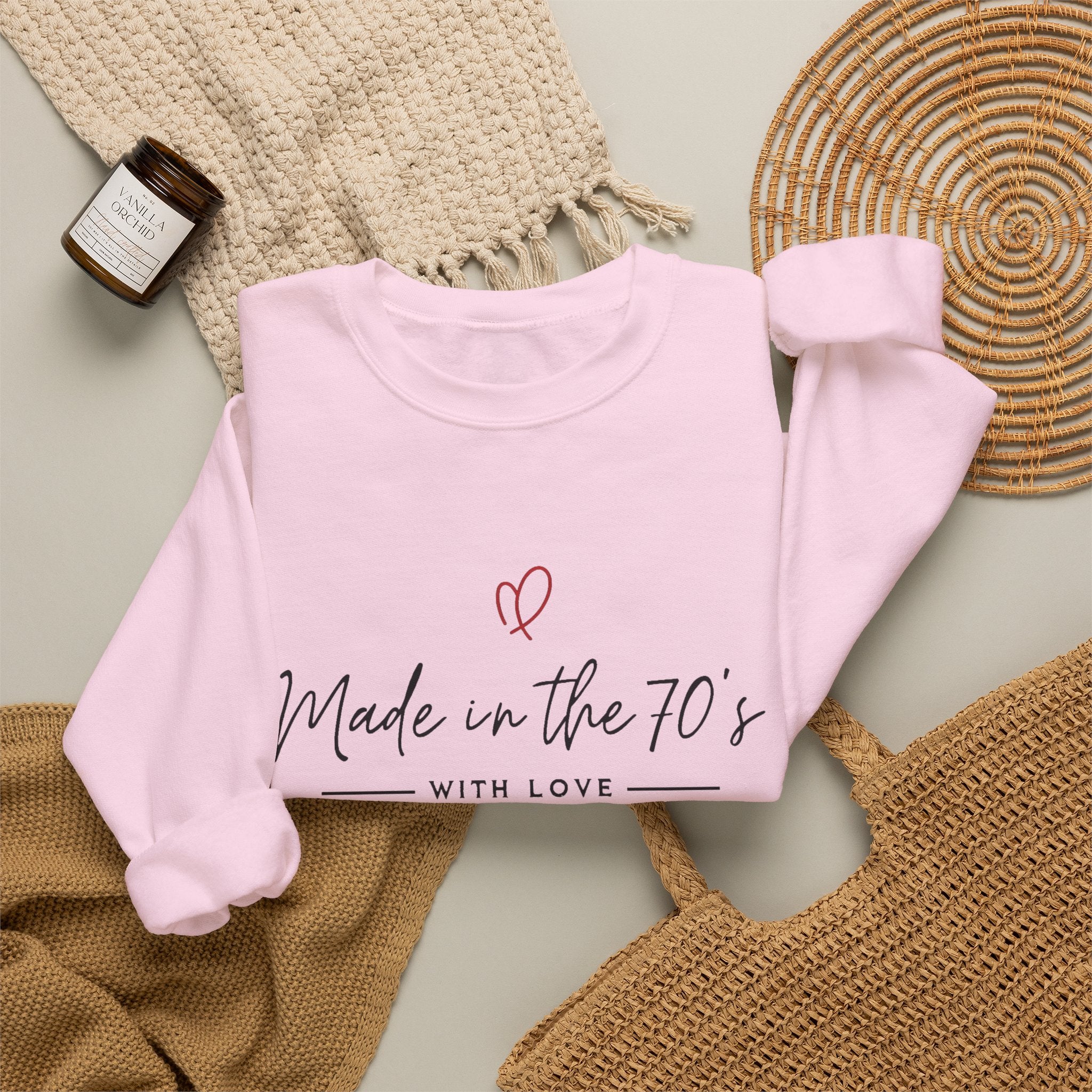 Made in the 70's Crewneck Sweatshirt — Vintage Born in the 70s Gift