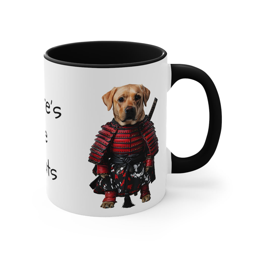 Golden Retriever in Samurai Outfit Accent Mug Perfect Gift for Dog Lovers & Pet Owners