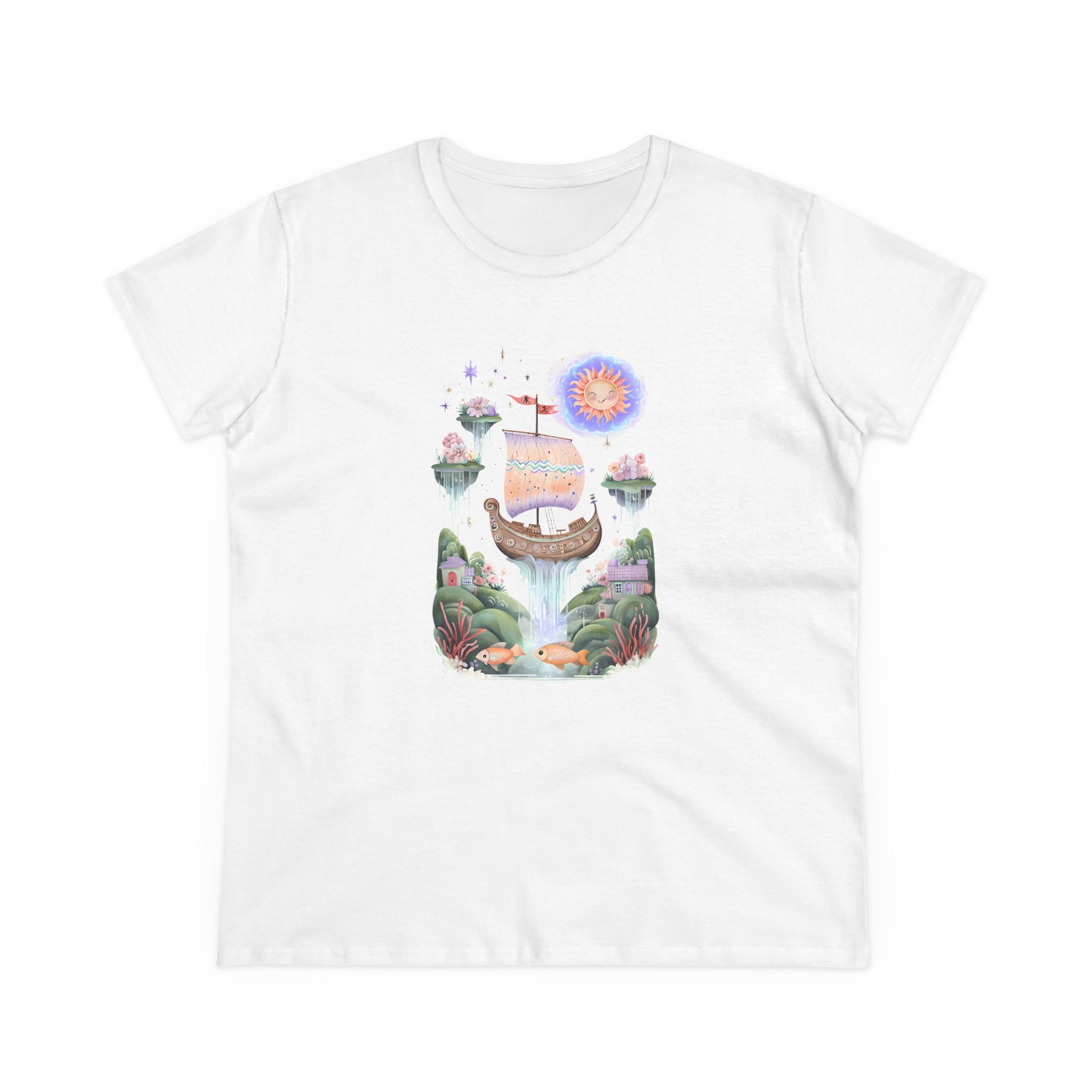 Whimsical Graphic Tee, Dreamy Summer Shirt, Nature Lover Gift, Inspirational Fashion, Women's Casual Top, Perfect for Festivals, Gift for