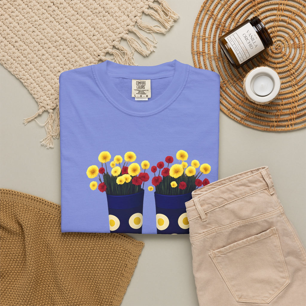 Step Into Kindness T-Shirt – Floral Rain Boot Graphic Tee