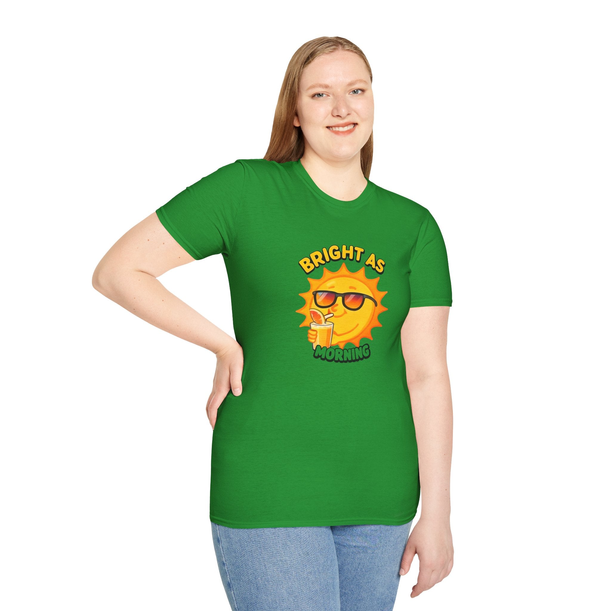 Bright as Morning T-Shirt - Fun Summer Tee, Gift for Friends, Casual Wear, Summer Vibes