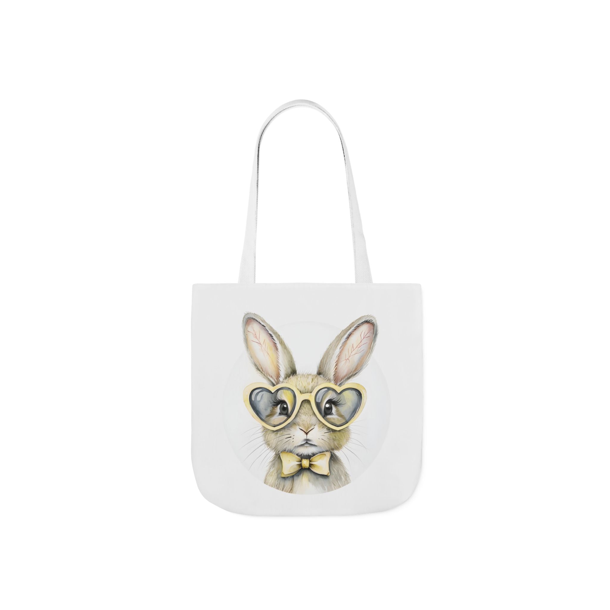 Cute Double Sided Bunny Canvas Tote Bag, Cute Eco-Friendly Shopper, Rabbit Gift, Spring Picnic, Easter Tote, Stylish Animal Art