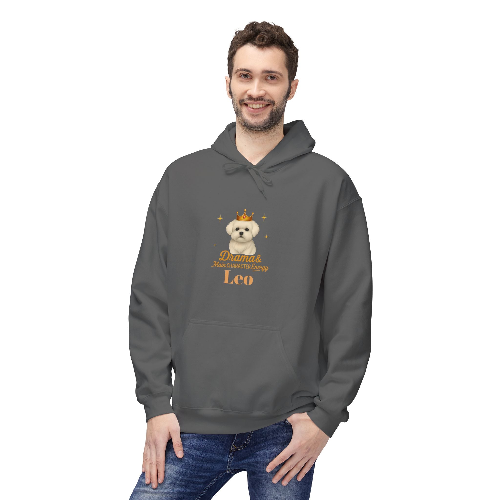 Leo Dog Drama & Main Character Energy Hoodie