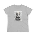 Sport grey cotton T-shirt with grayscale dog mugshot print, 'SORRY NOT SORRY...'