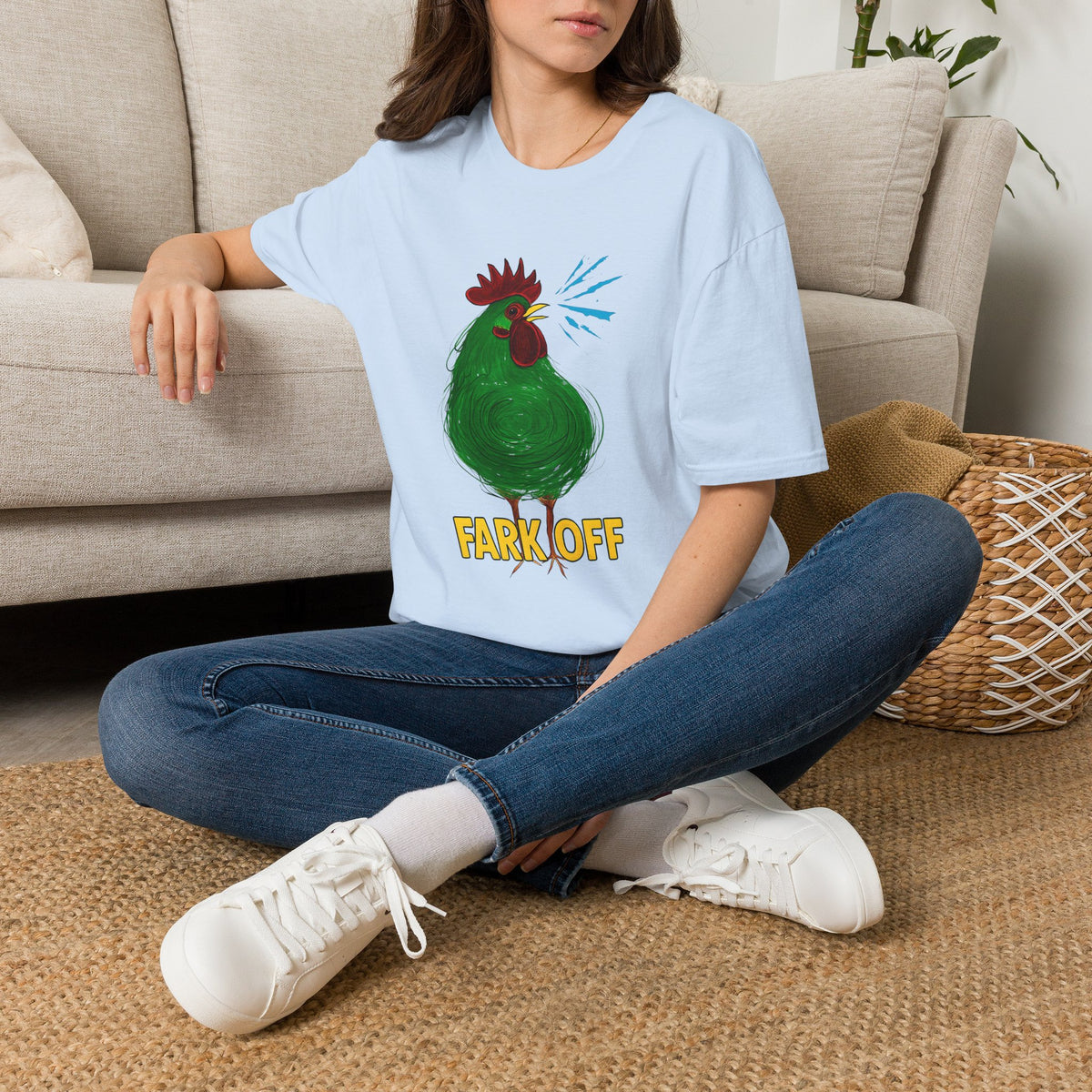 Funny Chicken Graphic T-Shirt, Humor Tee, Farm-Inspired Apparel