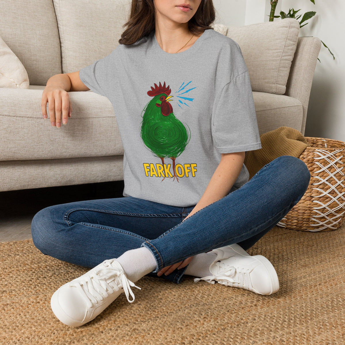 Funny Chicken Graphic T-Shirt, Humor Tee, Farm-Inspired Apparel