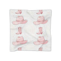 Delicate Cowboy Hats & Boots Silk-Look Scarf — Western Print Poly Scarf