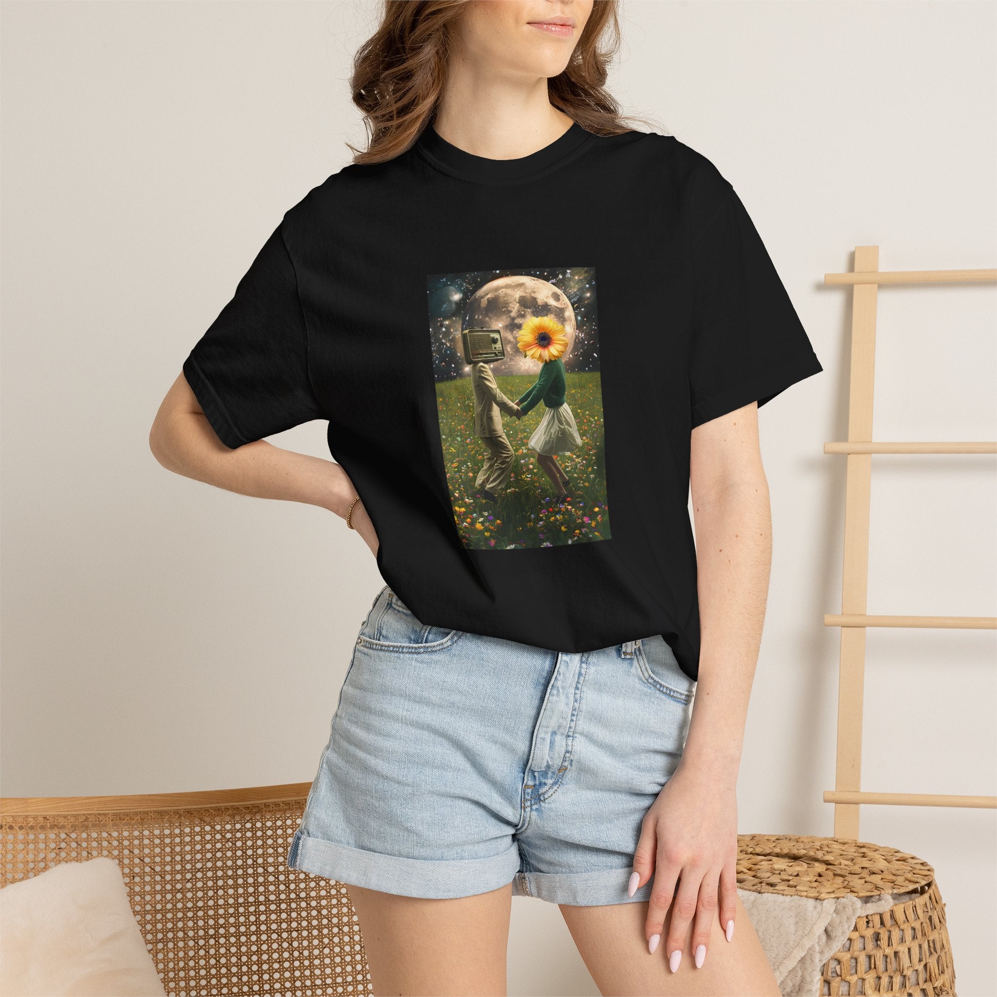 Whimsical Magic Women's Tee - Unique Cotton T-Shirt with Wild Nature Graphic, Perfect Witchy Gift