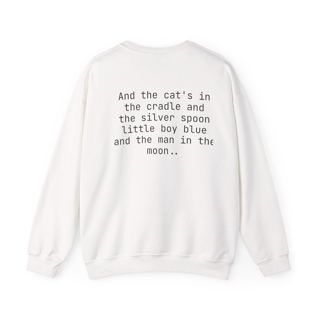 Cats in the Cradle Unisex Sweatshirt, Unisex Pullover Jumper, Cozy Sweatshirt, Gift for Music Lover, Cat