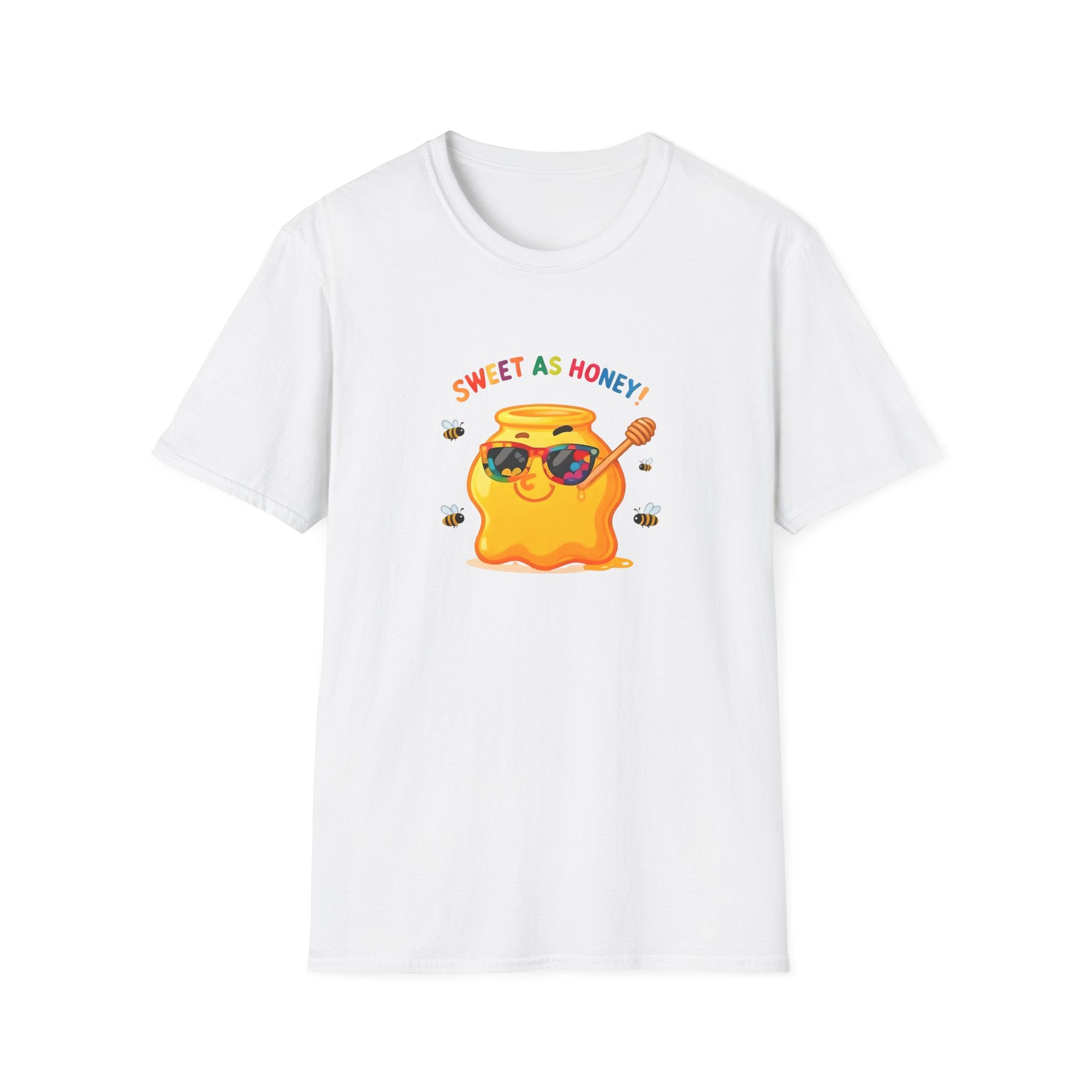 Sweet as Honey Unisex T-Shirt - Cute Graphic Tee, Casual Wear, Gift for Friends, Summer Fashion, Bee Lovers Gift