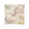 Pastel Floral Silk-Look Scarf — Soft Garden Print