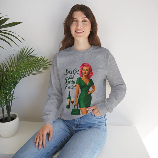 Let's Get the Party Started Unique Sweatshirt Design