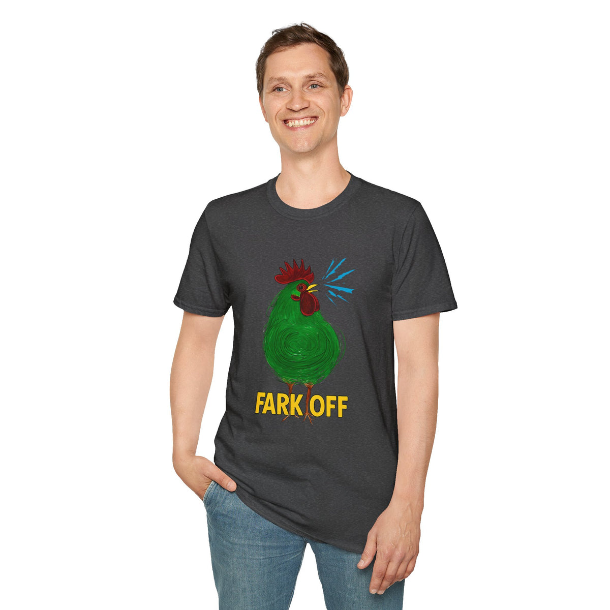 Funny Chicken Graphic T-Shirt, Humor Tee, Farm-Inspired Apparel