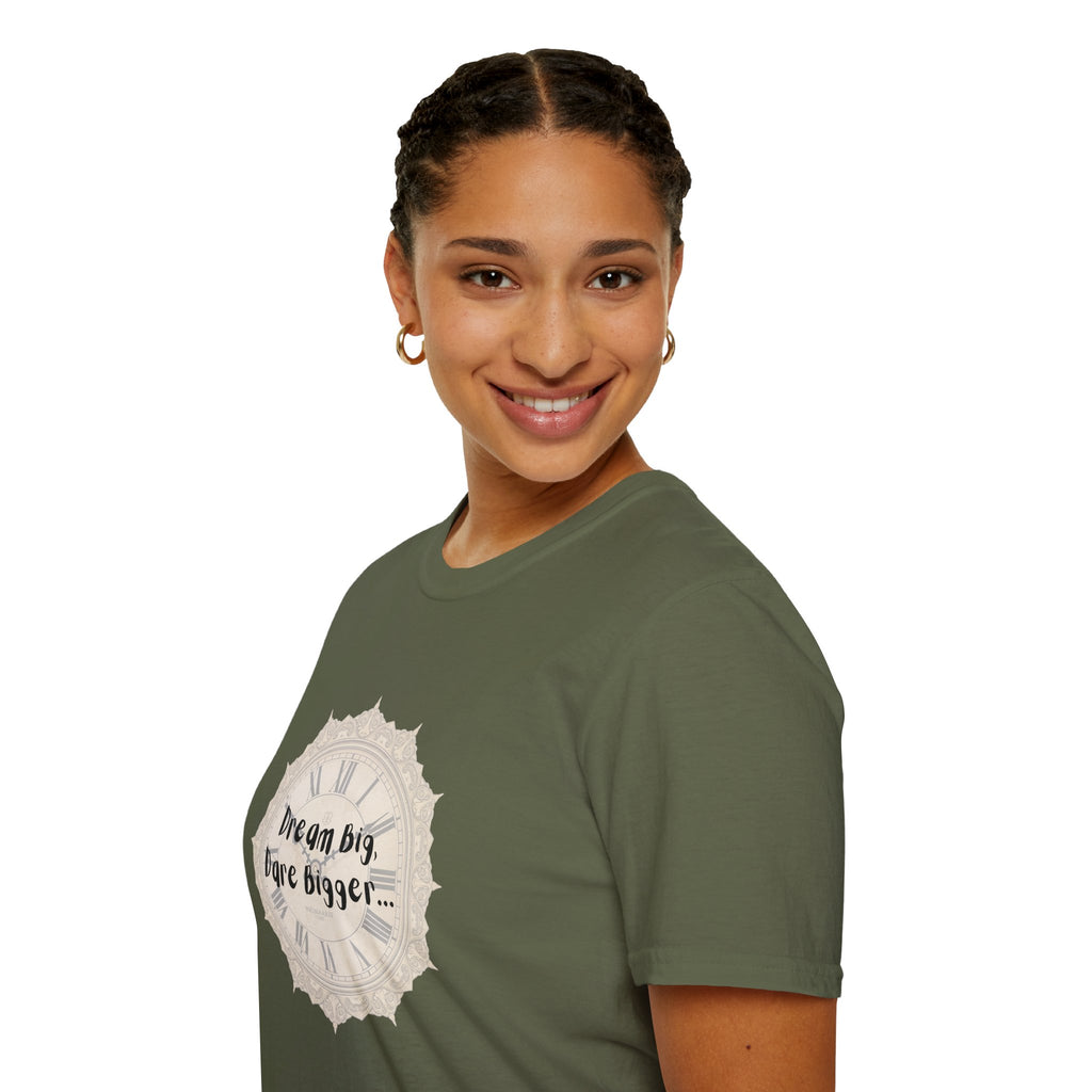 T-Shirt Inspirational Tee for Motivation, Dream Big, Gift for Dreamers, Casual Wear