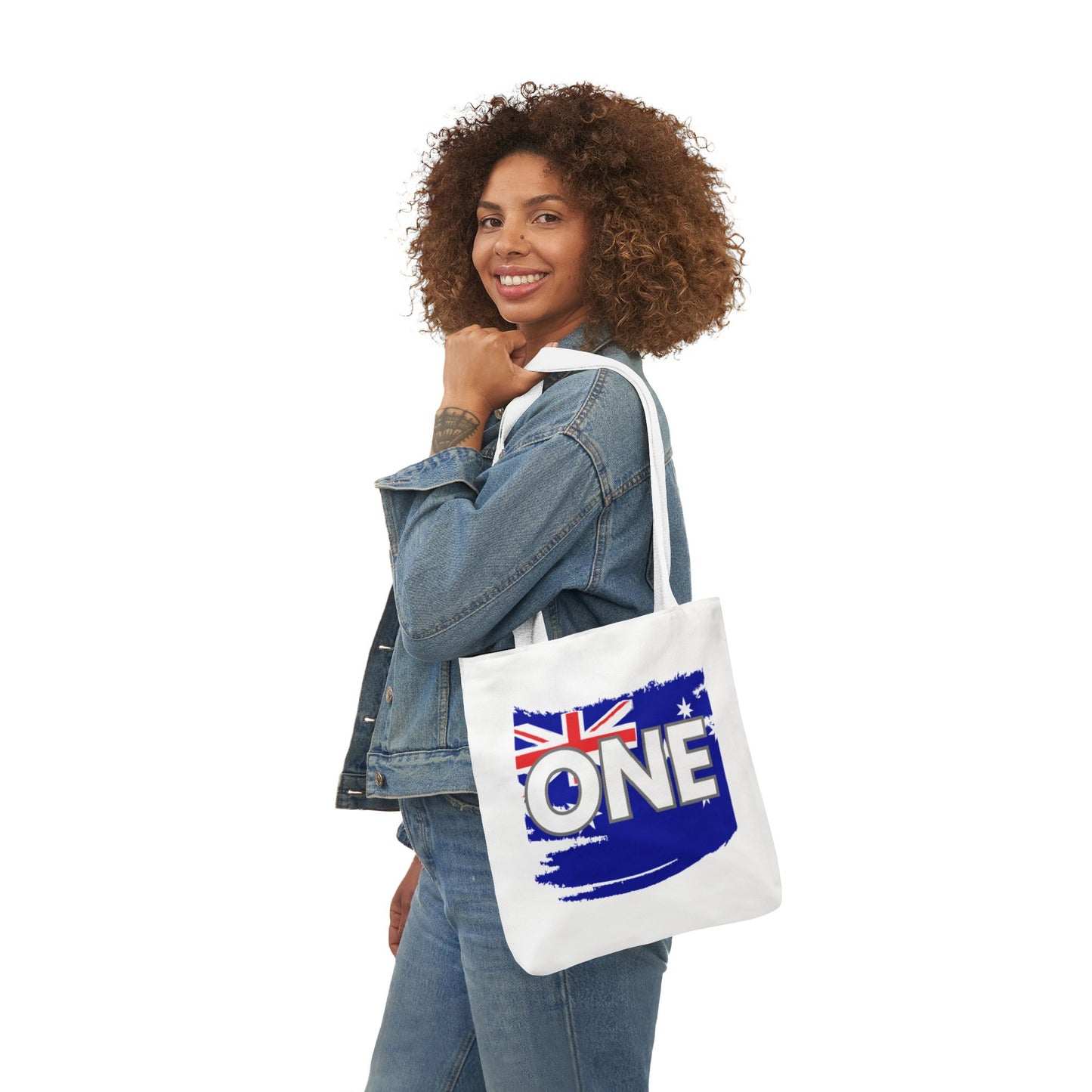 Australia Torn Map 'ONE' Canvas Tote Bag — Patriotic Aussie Market Tote