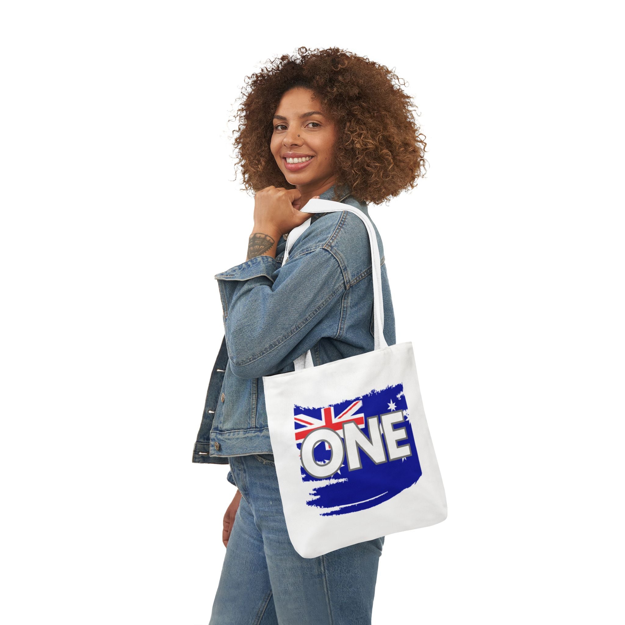 Australia Torn Map 'ONE' Canvas Tote Bag — Patriotic Aussie Market Tote