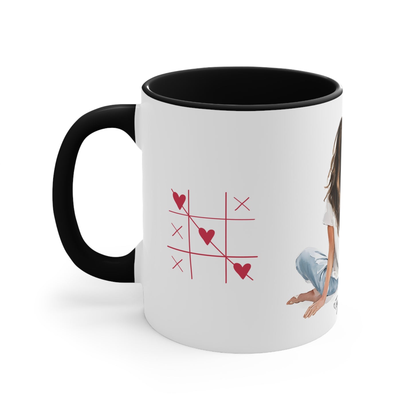 Love Quote Ceramic Mug, 11oz - Warmth and Love Couple Gift