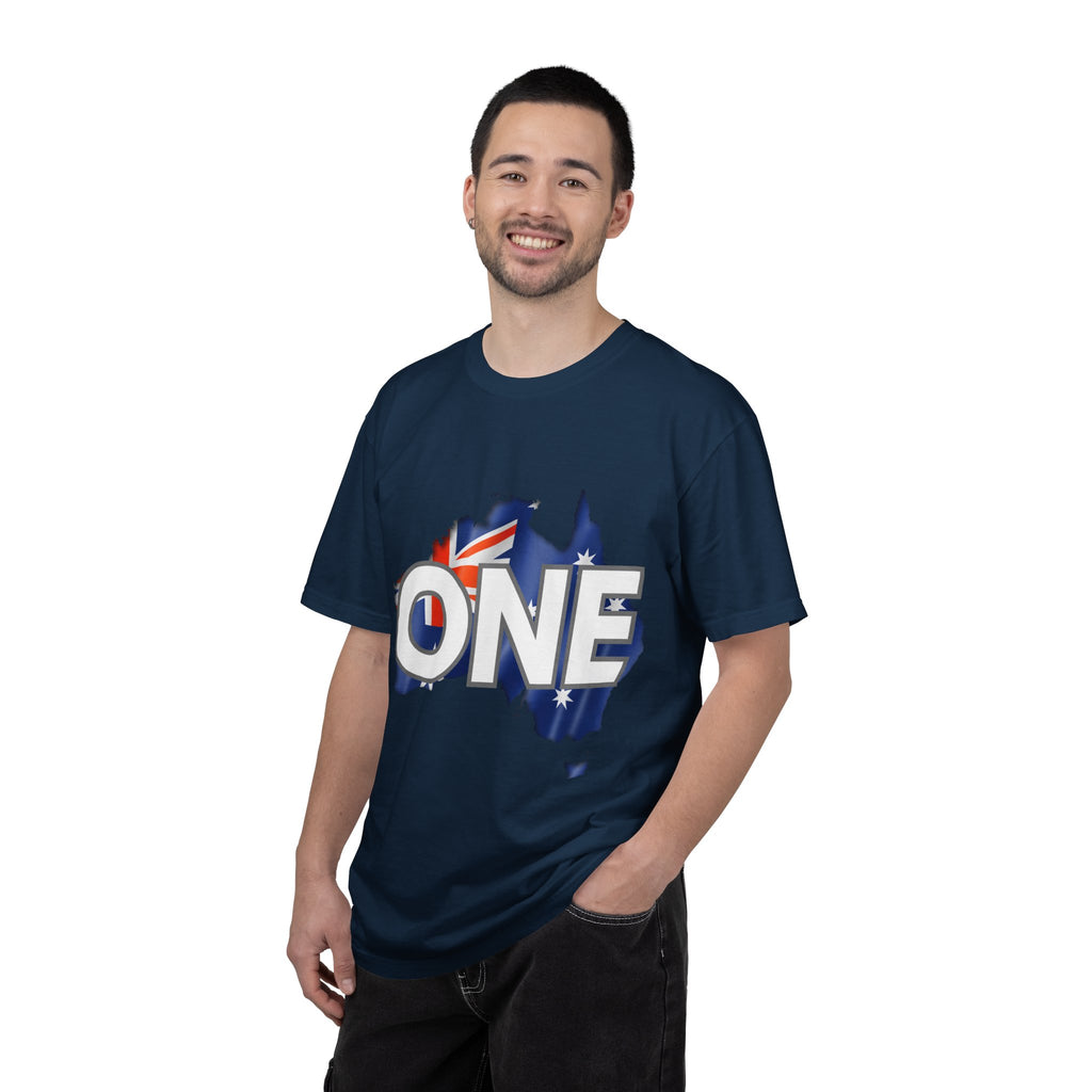 ONE Australia Unity T-Shirt — Aussie Flag Map Graphic Tee