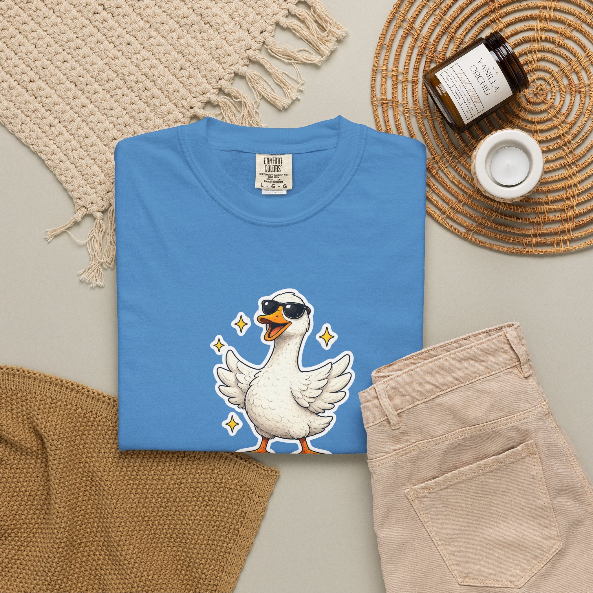 Confidence Goose T-Shirt — Funny Motivational Graphic Tee