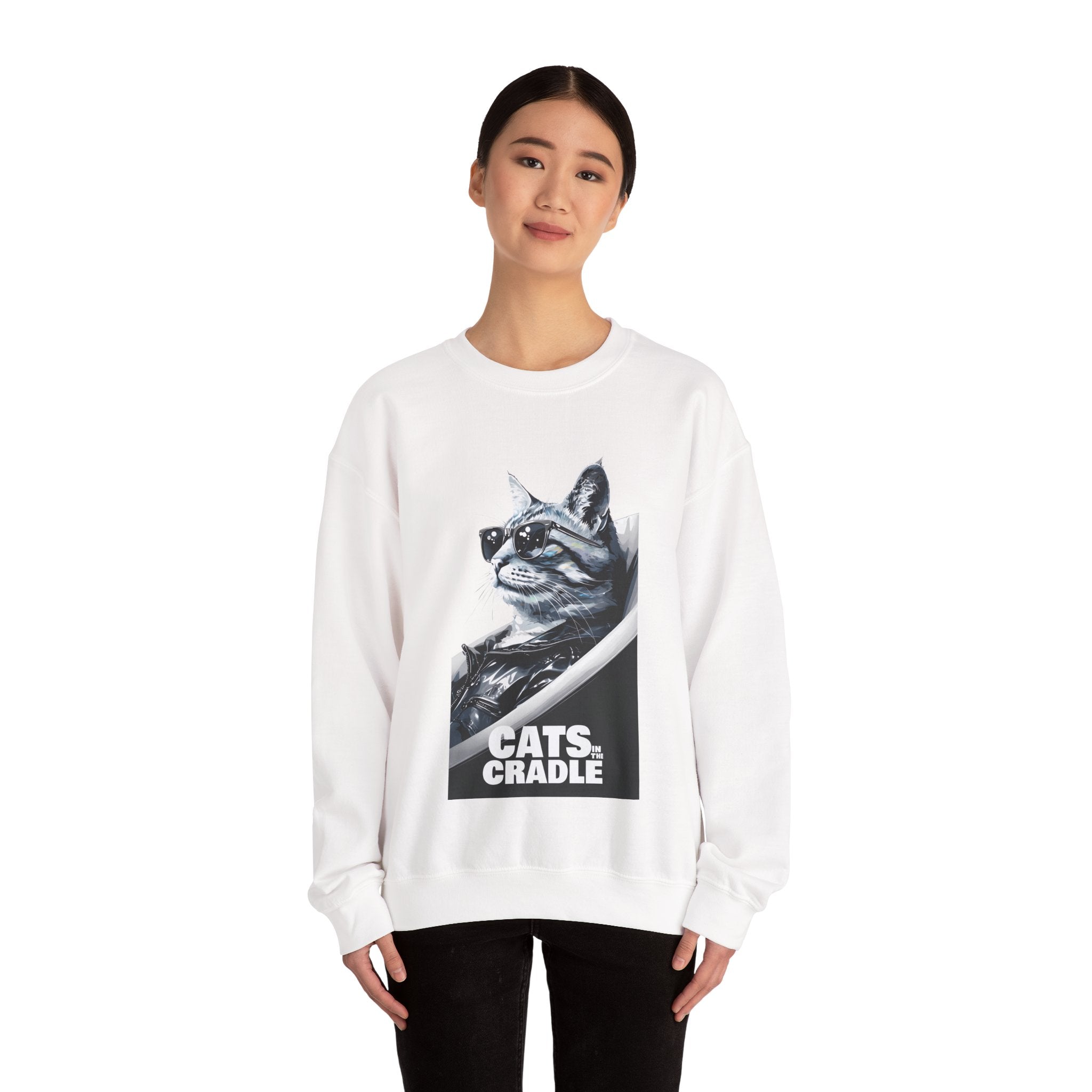 Cats in the Cradle Unisex Sweatshirt, Unisex Pullover Jumper, Cozy Sweatshirt, Gift for Music Lover, Cat