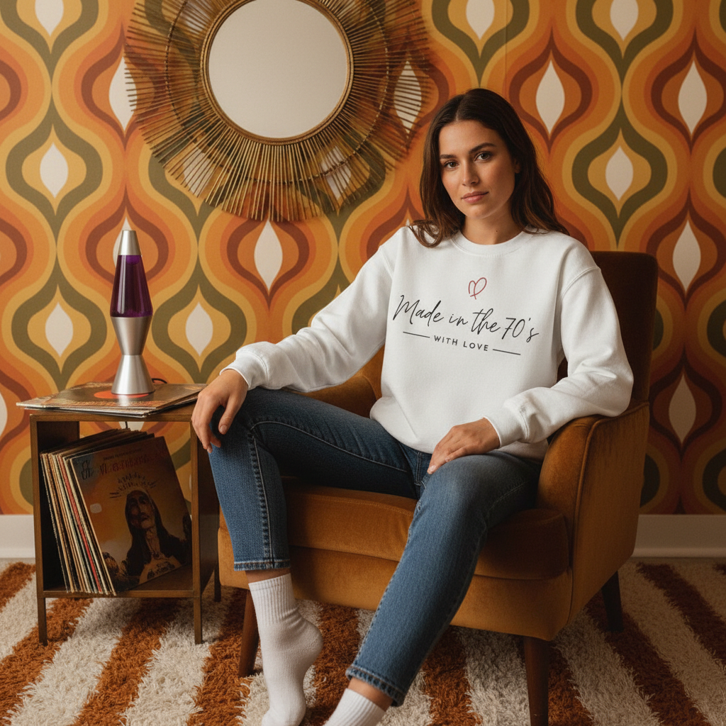 Made in the 70's Unisex Heavy Blend™ Crewneck Sweatshirt - Made in the 70's with love..