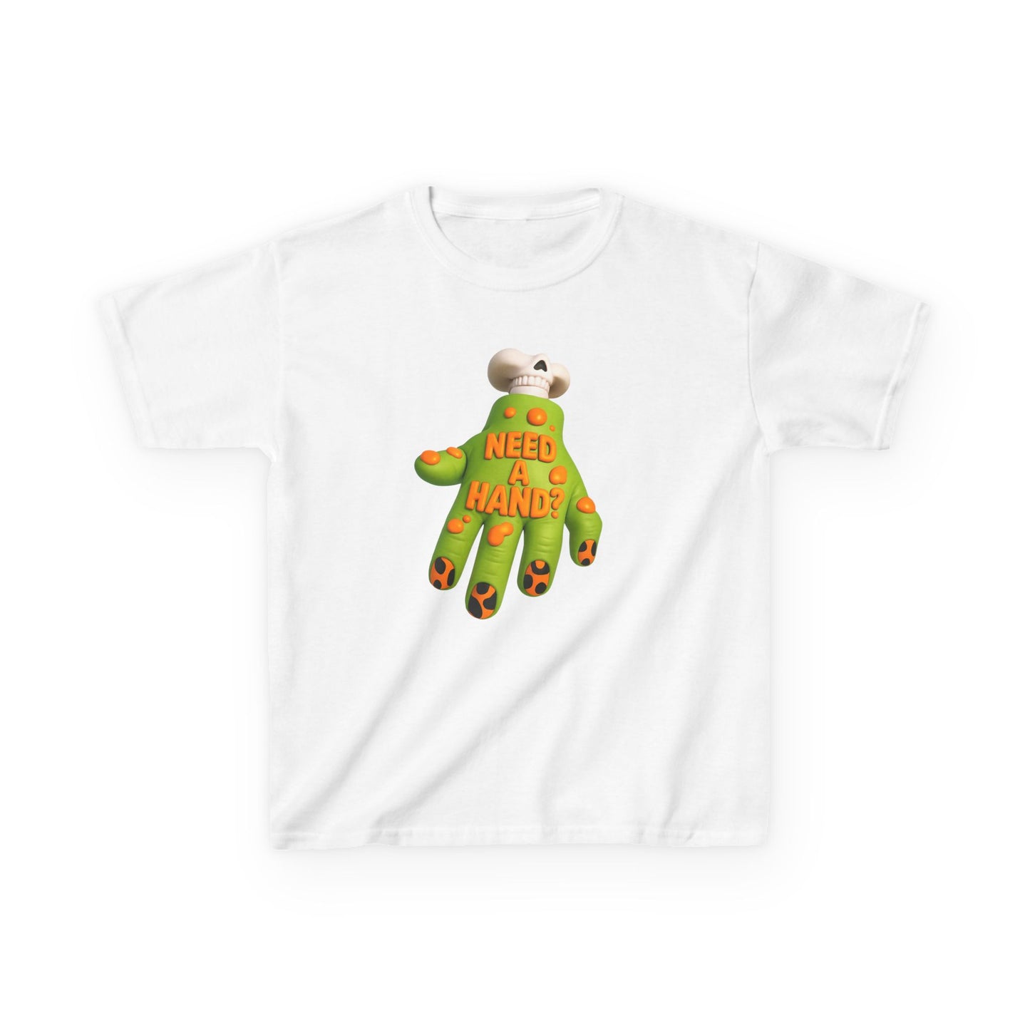 Playful Kids Tee with 'Need a Hand?' Design - Fun Gift, Unique Children's Clothing, Halloween Costume, Family Gatherings, Everyday Wear