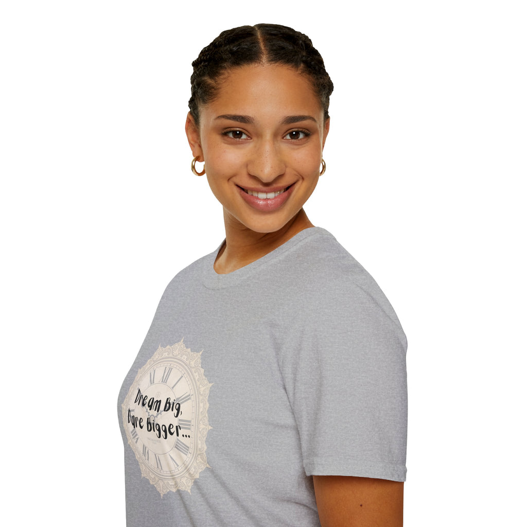 T-Shirt Inspirational Tee for Motivation, Dream Big, Gift for Dreamers, Casual Wear