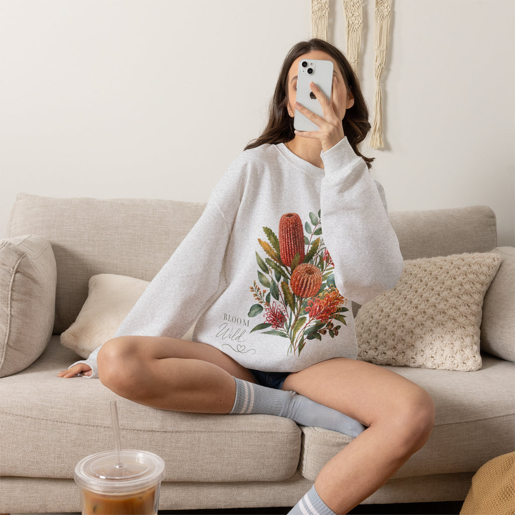 Bloom Wild Floral Crewneck Sweatshirt