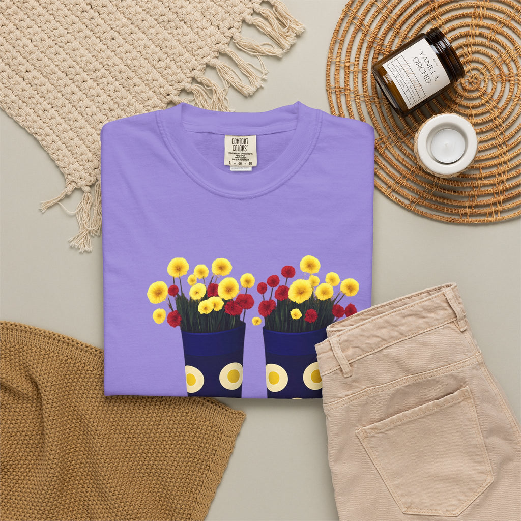 Step Into Kindness T-Shirt – Floral Rain Boot Graphic Tee