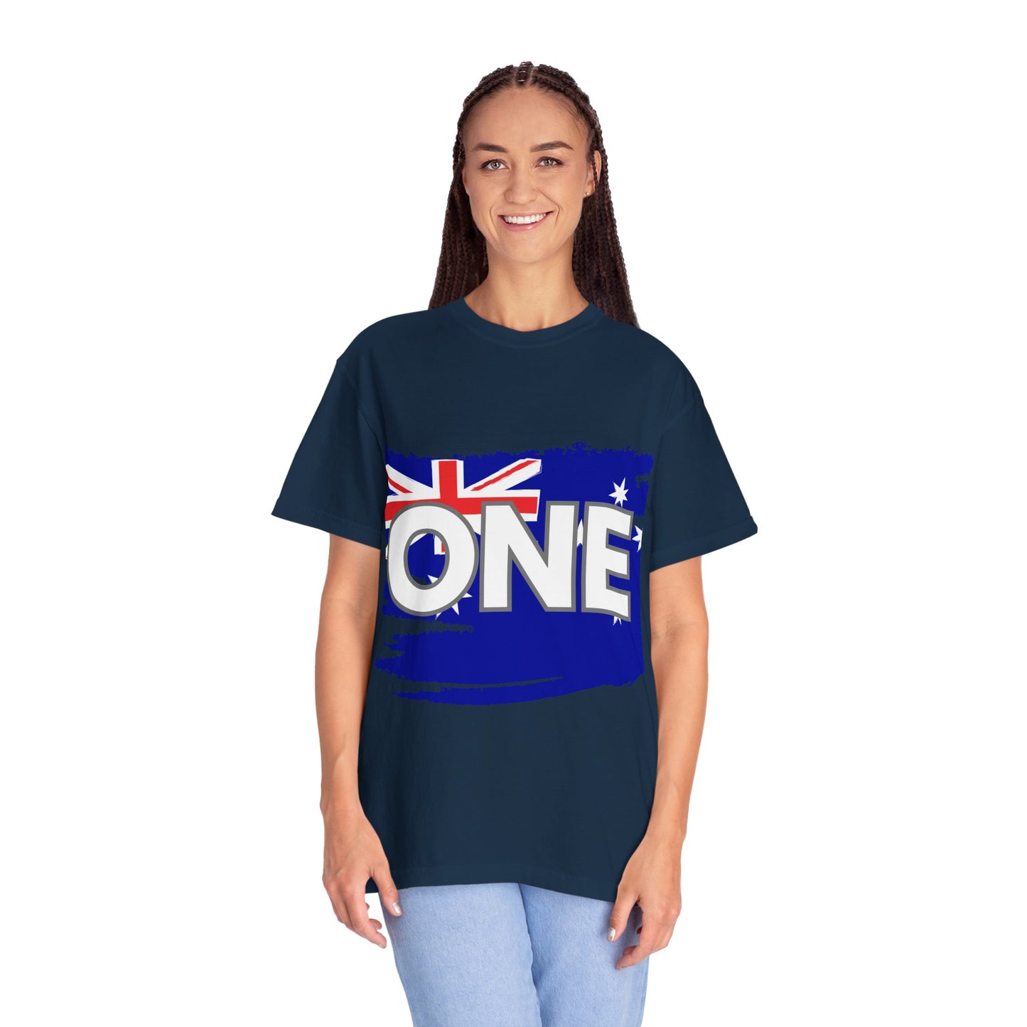 ONE Australia Unity T-Shirt — Aussie Torn Flag Map Graphic Tee