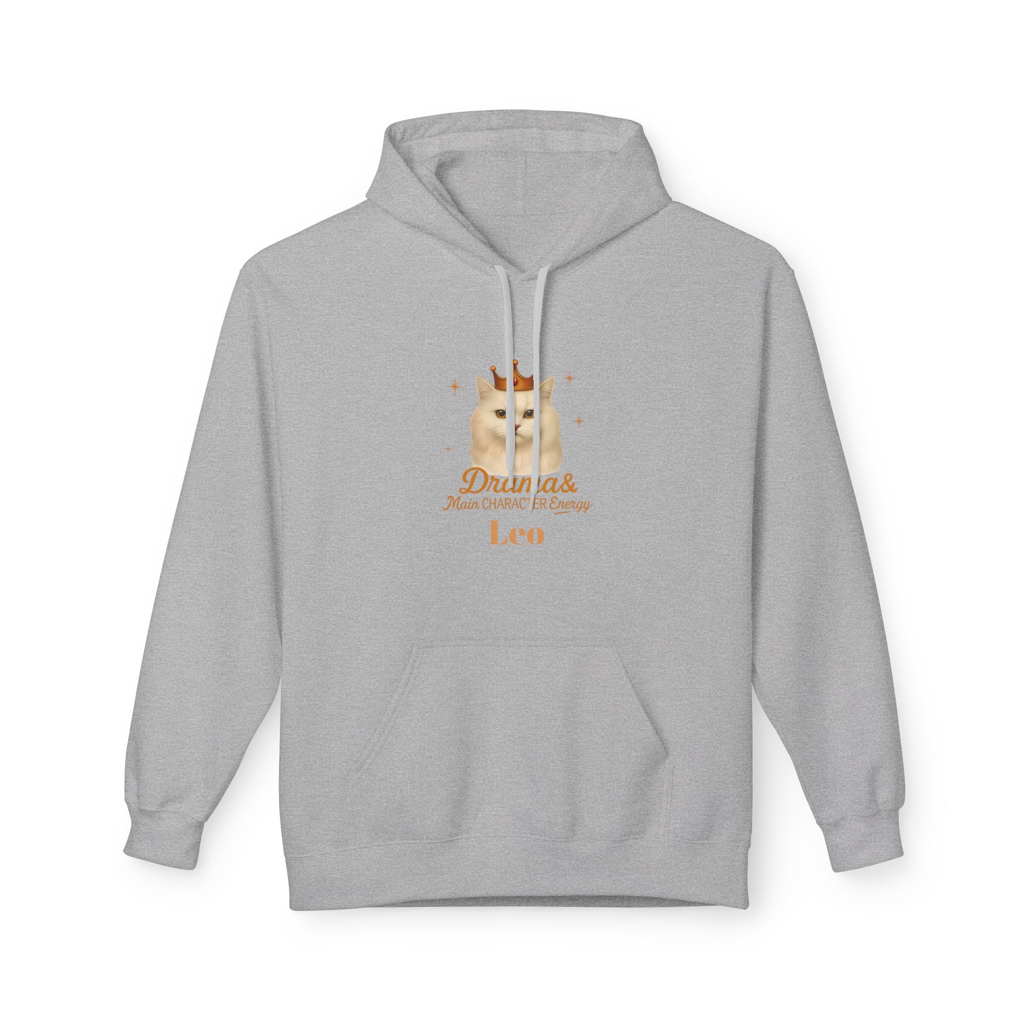Leo Cat Drama & Main Character Energy Hoodie