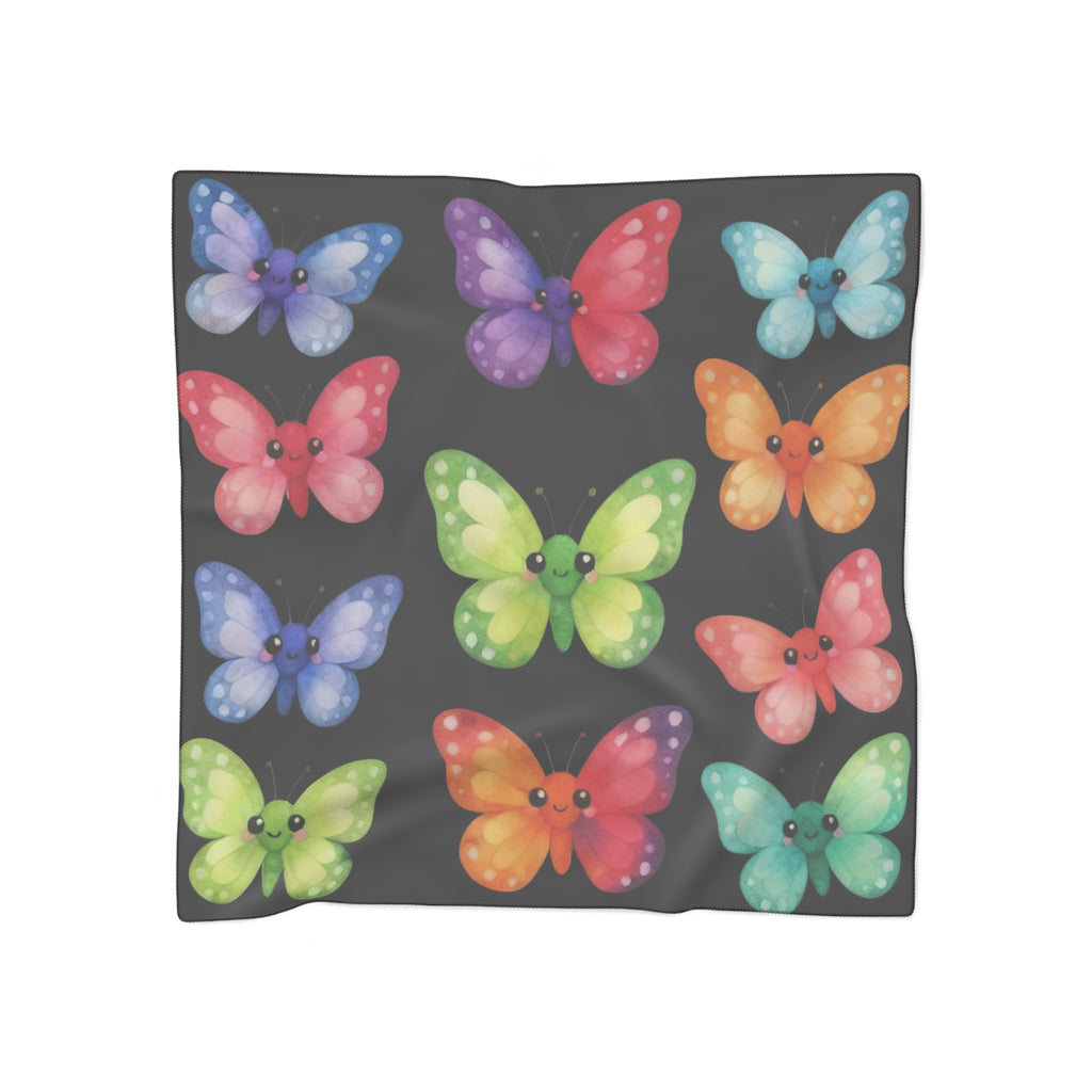 Cute Butterflies Silk-Look Scarf — Cheeky Butterfly Print