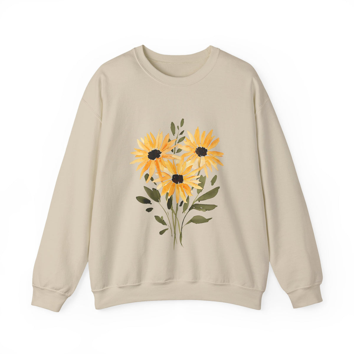 Floral Sunflower Bouquet Crewneck Sweatshirt