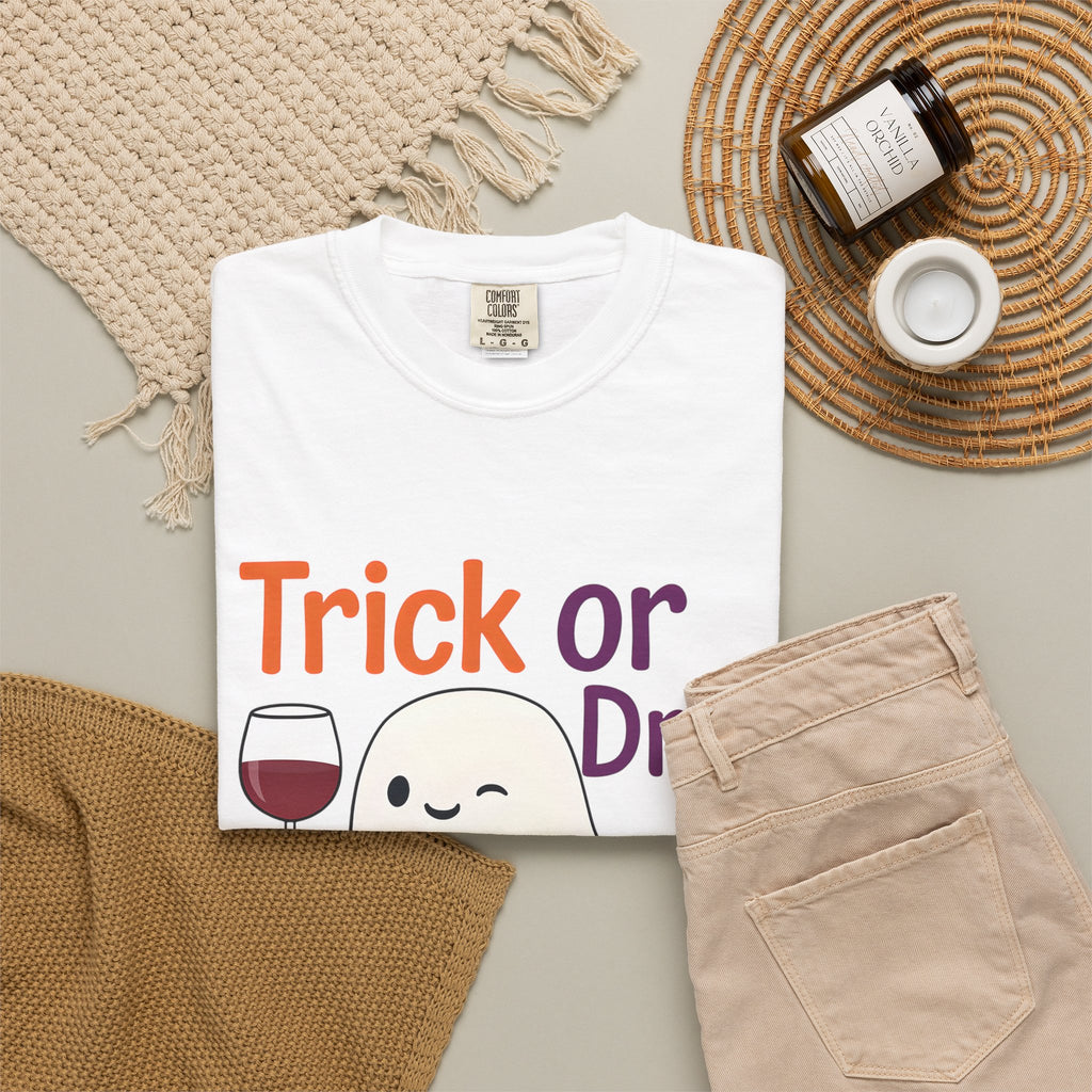Halloween Ghost 'Trick or Drink' Tee