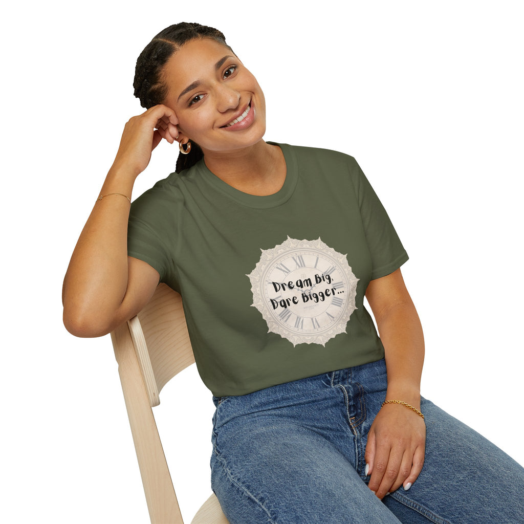 T-Shirt Inspirational Tee for Motivation, Dream Big, Gift for Dreamers, Casual Wear